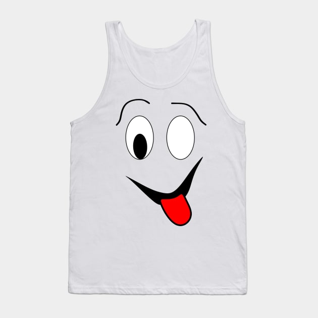 Funny face - black and red. Tank Top by kerens